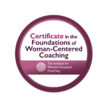 woman centered coach certification badge